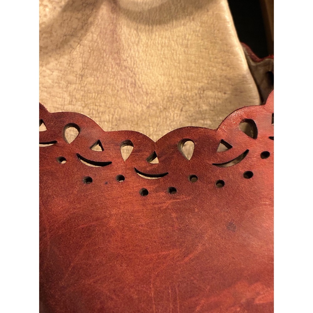 Dansko Sam Red Leather Scalloped Mary Jane Clog Sandals Womens 39 - Picture 3 of 7